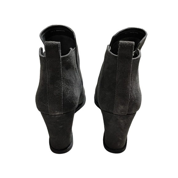 Dolce Vita Garry Suede Wedge Booties Gray Size 11 - Picture 5 of 11
